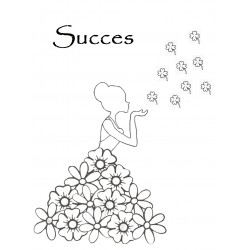 Kleur-in Troostfee Wenskaart "Succes"